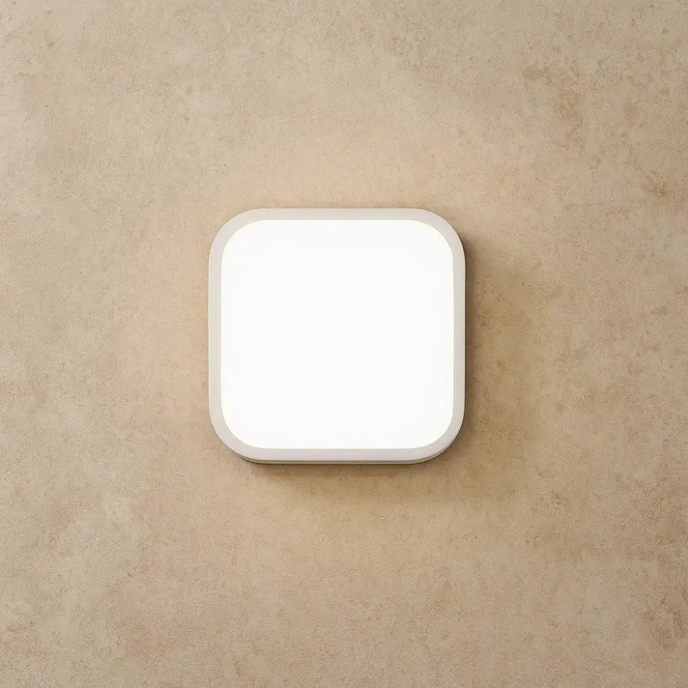 Applique Luminaire - Éclat Minimaliste | Nuvia - Carré arrondi | Delvanie