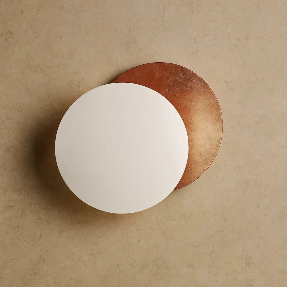 Applique Luminaire Eclipse - Système Solaire | Orbita - Cuivre/Blanc / 25cm | Delvanie