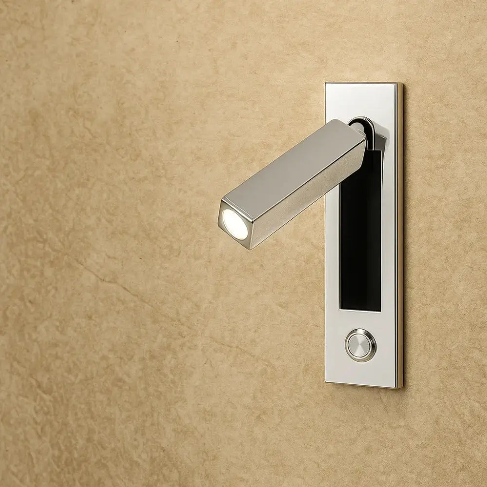 Applique Murale Industrielle - Design Raffiné | Steelis - Carré / Argenté | Delvanie