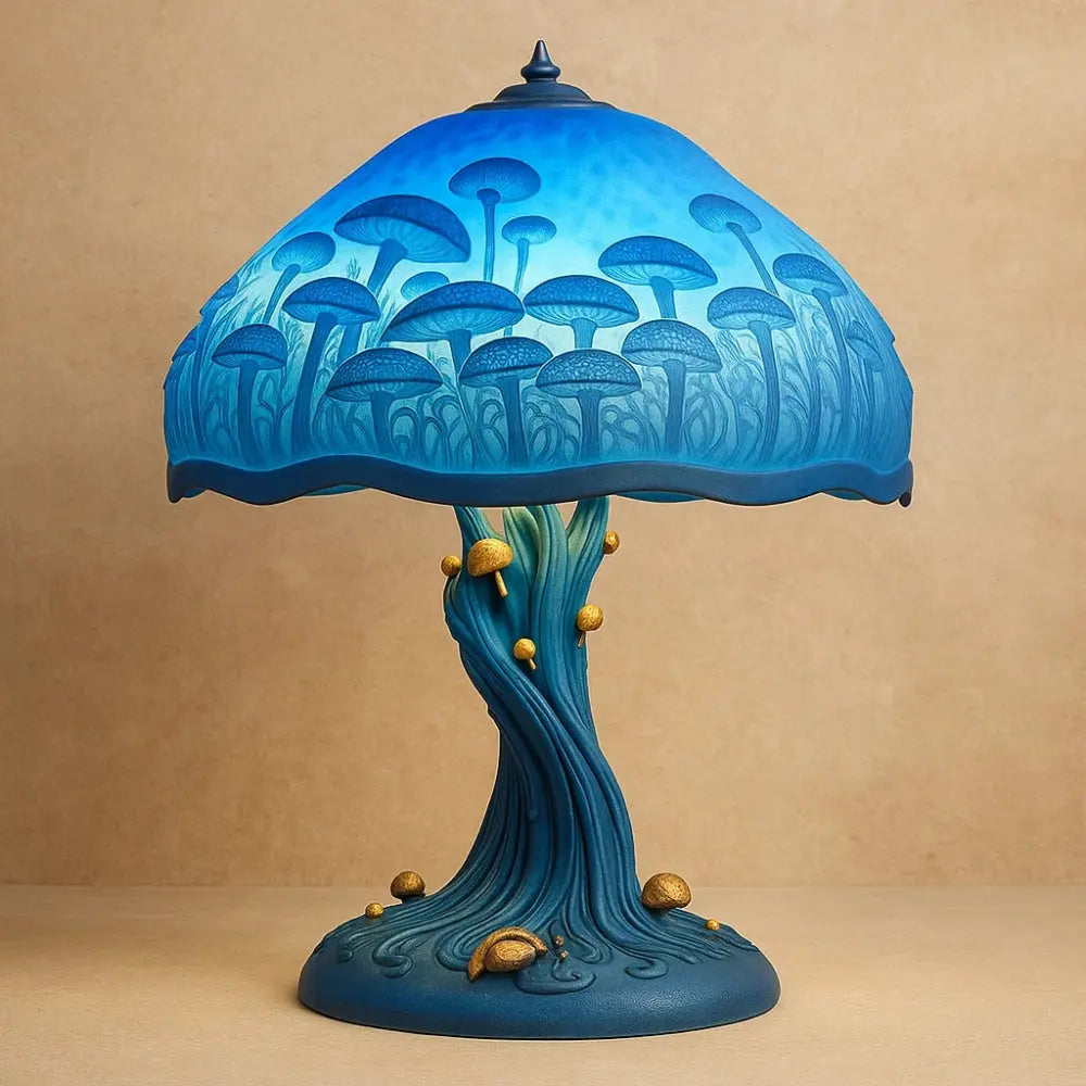 Lampe Champignon - Forêt Enchantée | Lunora - Champignon bleu | Delvanie