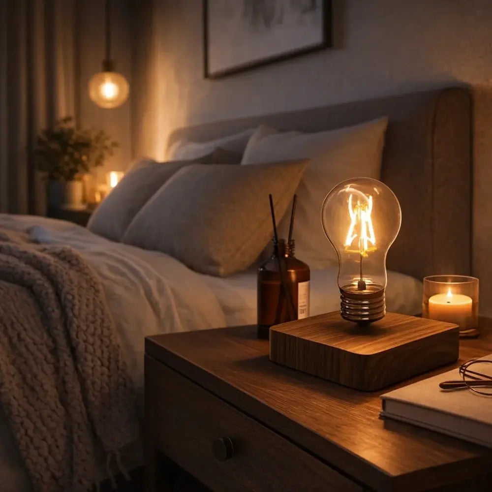 Lampe Led de Table - Lévitation Edison Enchantée | Levorya - | Delvanie