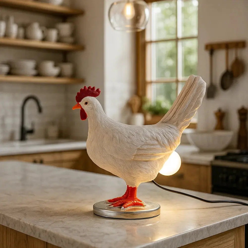 Lampe Poule - Lumière Cocotte | Gallina - | Delvanie