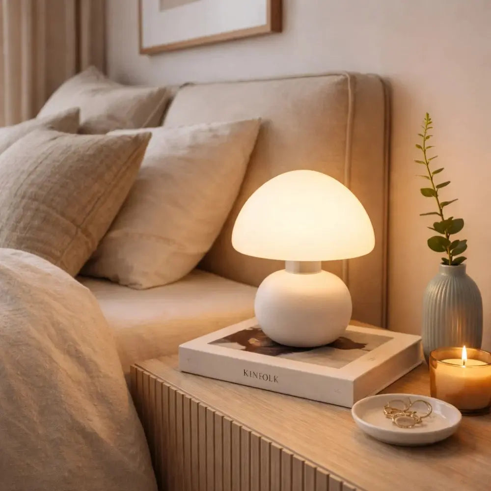 Lampe de Chevet Champignon - Halo Velouté | Lumisca - | Delvanie