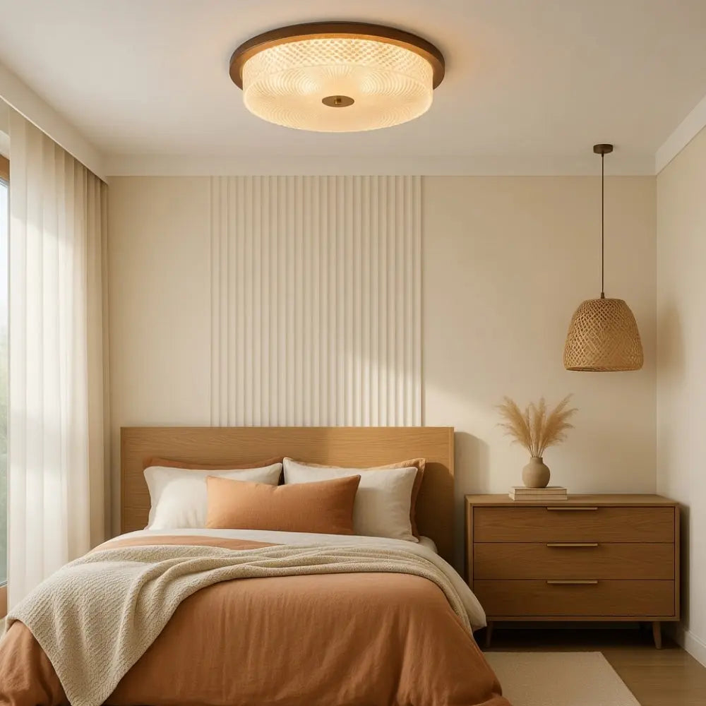 Luminaire Led Plafond - Cristal Noyer Hérité | Althéon - | Delvanie