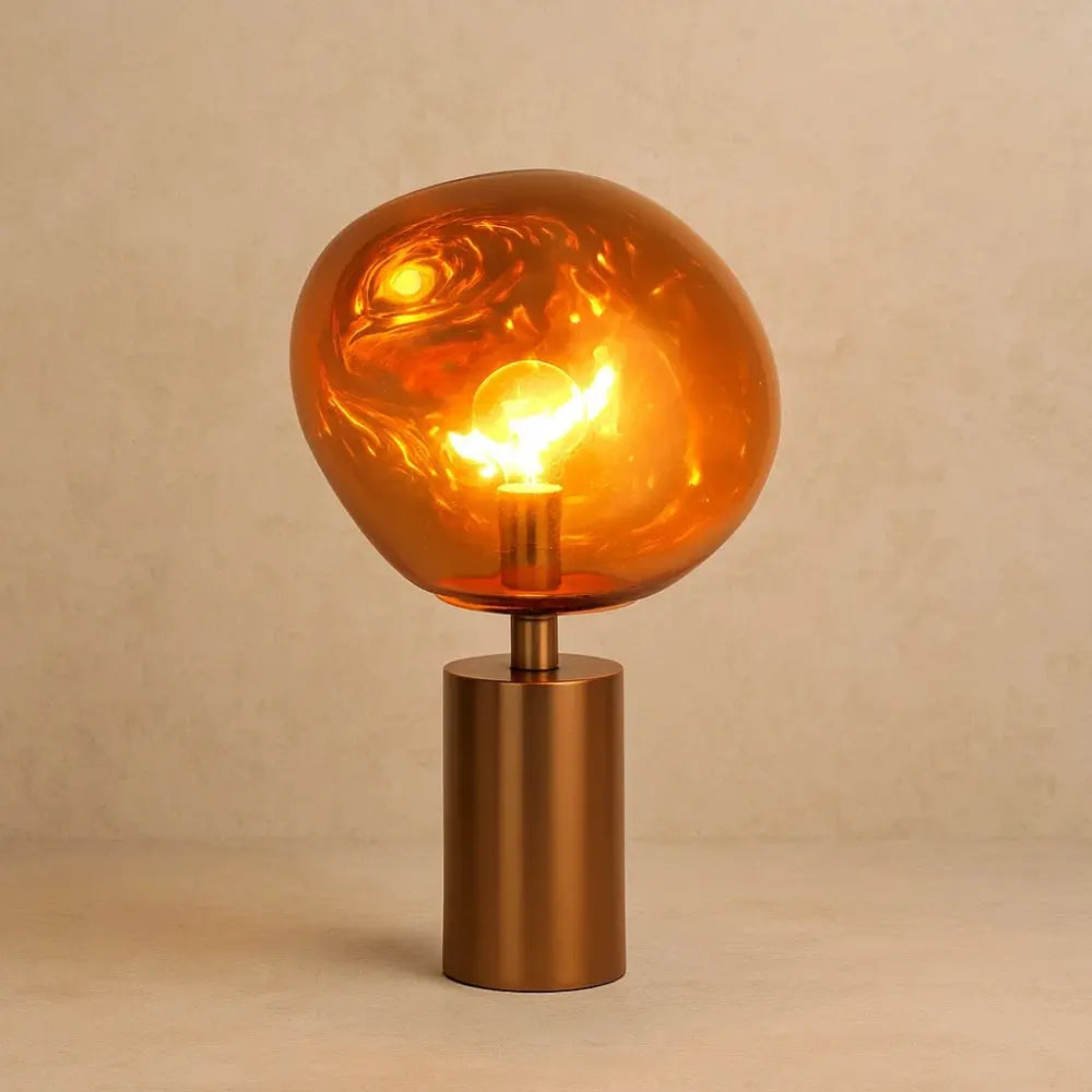 Lampe de Table Sans Fil - Lueur Spatiale | Orionis - 43cm / Orange | Delvanie