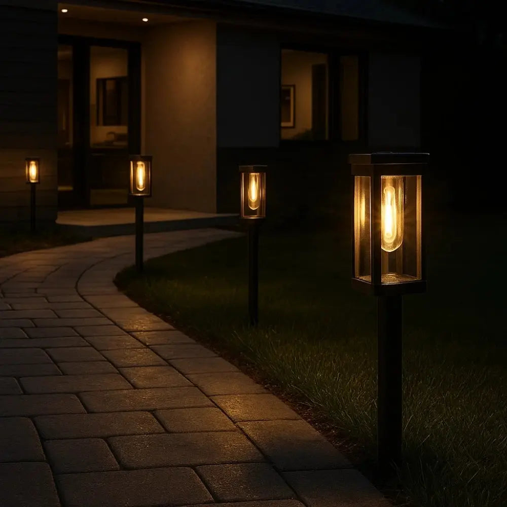 Lampes Exterieur Solaire - Lueur Envoûtante | LumiSol - 4 pièces. | Delvanie