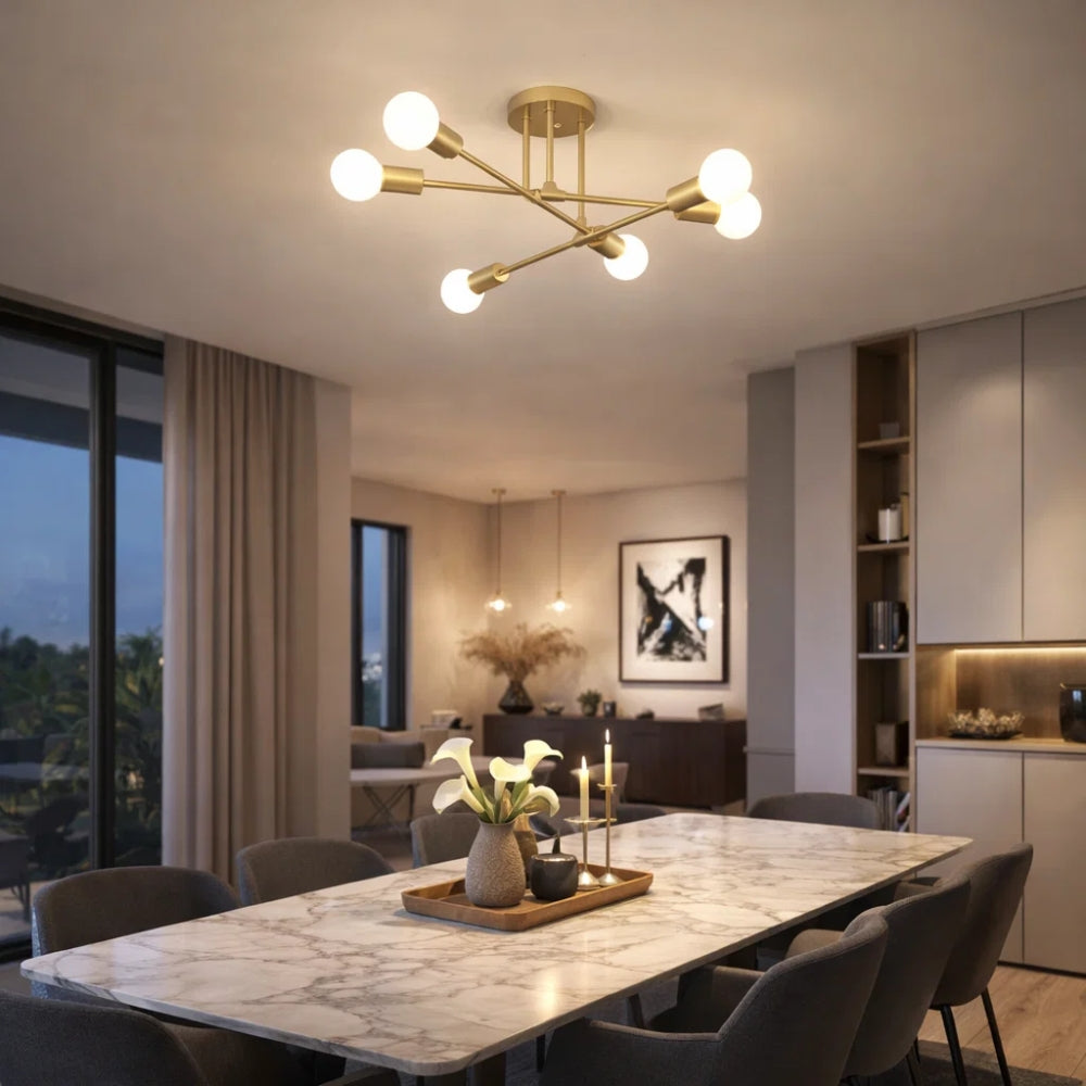 Plafonnier Led Moderne - Cercle Métal Contemporain | Lumaeris - | Delvanie