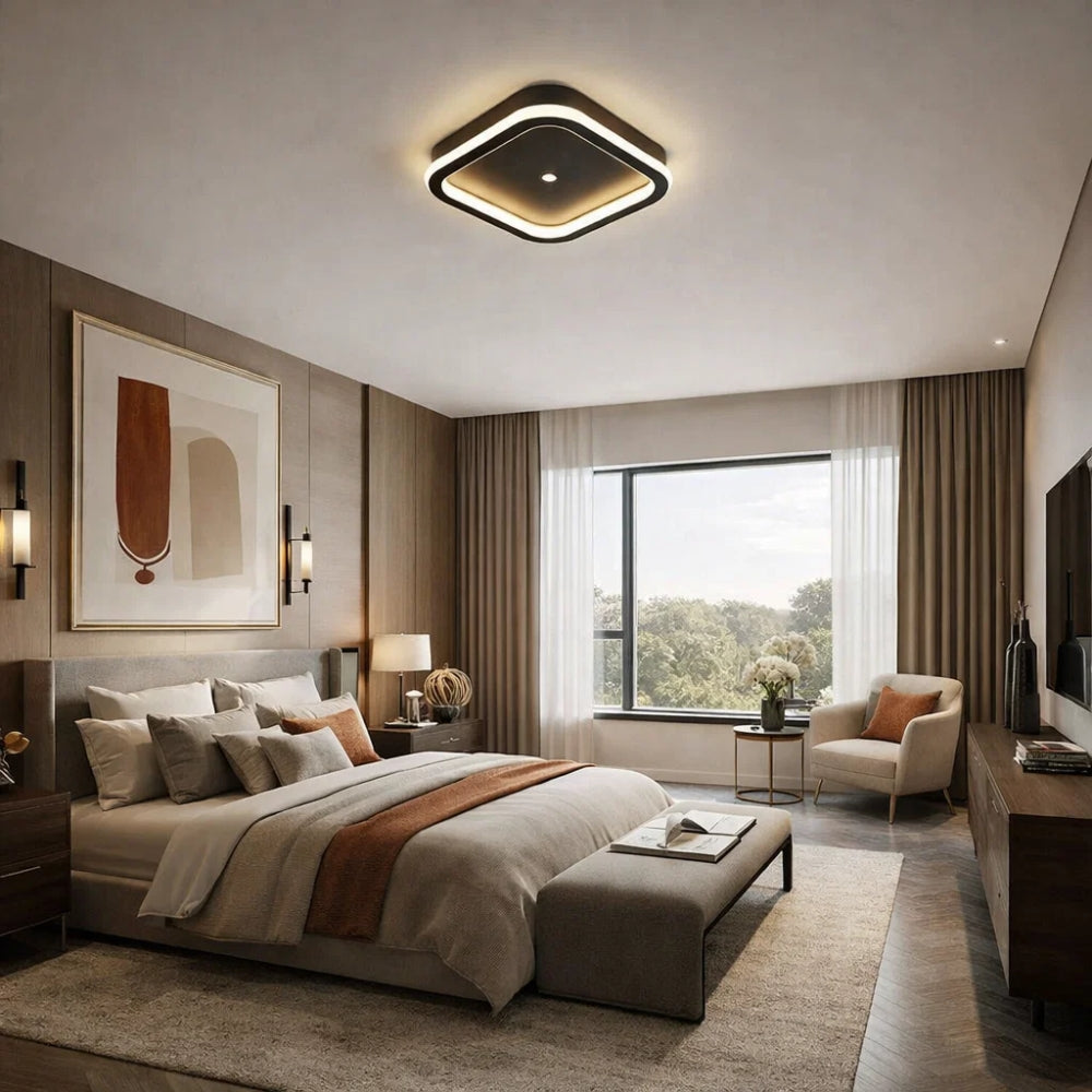 Plafonnier Leds - Halo Sensoriel Moderne | Lumivra - | Delvanie