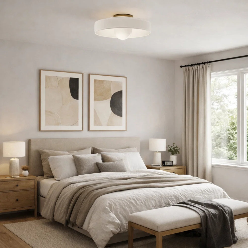 Plafonnier Luminaire Led - Halo Solaire Contemporain | Heliora - | Delvanie