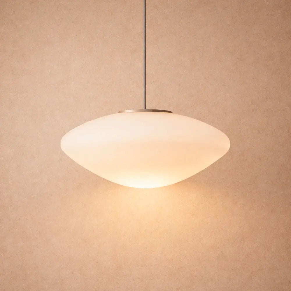 Suspension Luminaire Led - Galet Opalin Flottant | Opalyn - | Delvanie