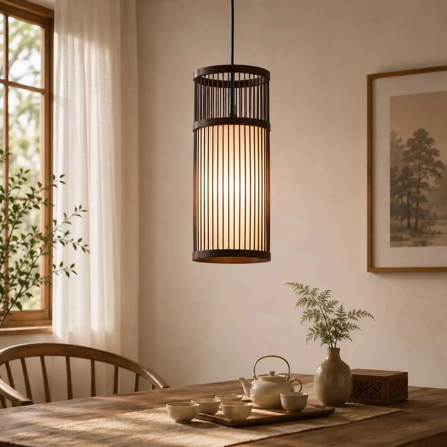 Suspension Rotin Tressé - Esprit Bohème | Cannéa - Suspension luminaire Delvanie