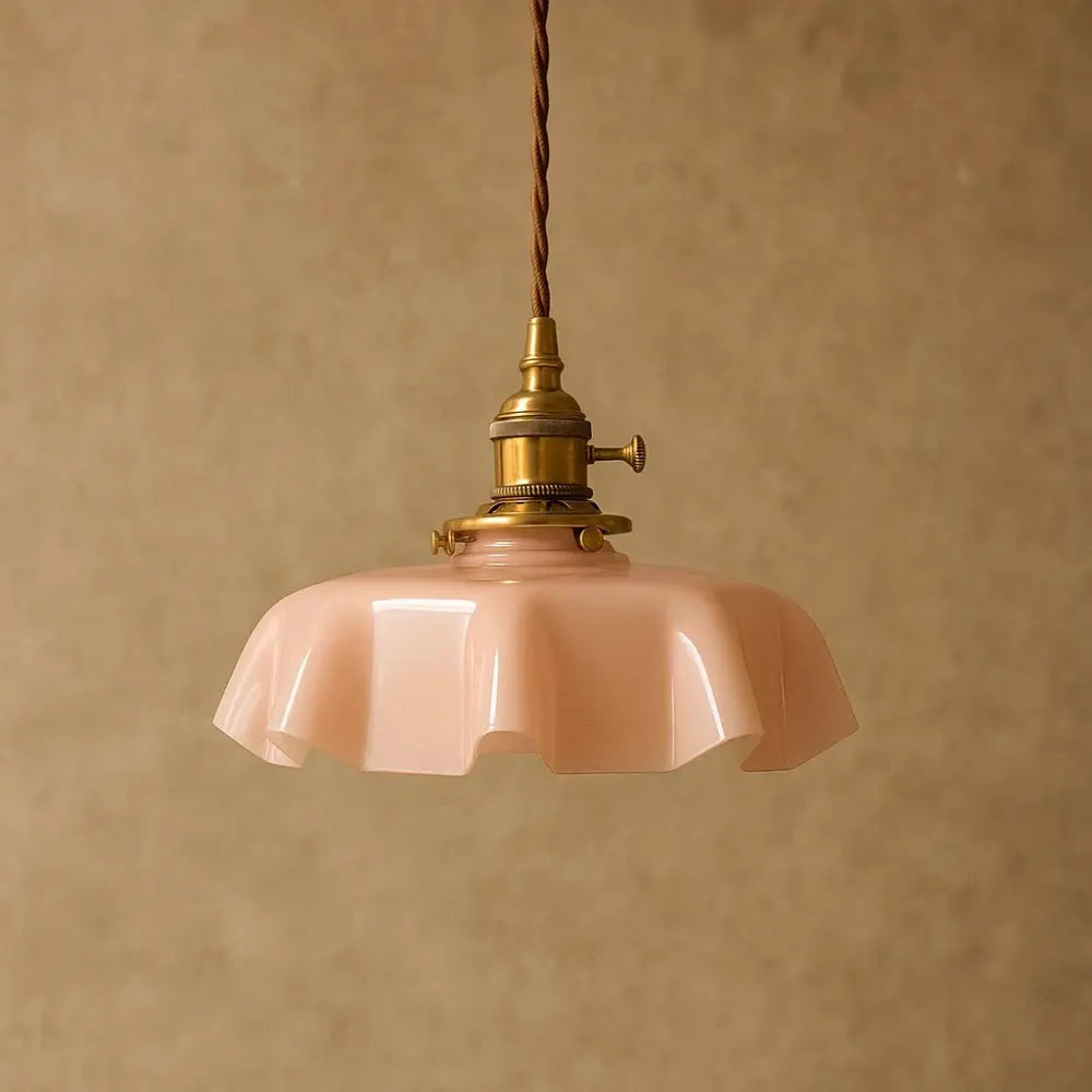 Suspension Laiton - Éclat Rétro | Aurum - Rose | Delvanie