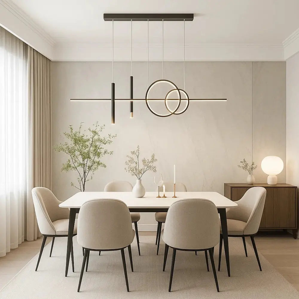 Manger Suspension Luminaire - Ligne Lumineuse Épurée | Lumysse - | Delvanie