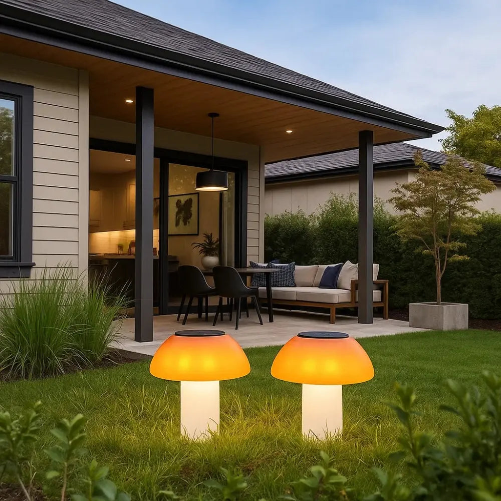 Lampe Jardin Solaire - Champignon Magique Lumineux | Mycelya - | Delvanie