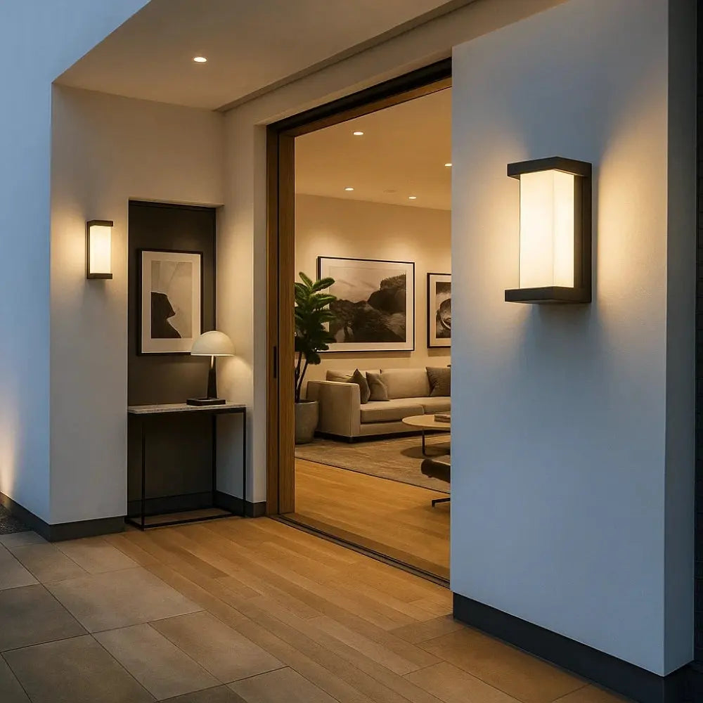 Applique Murale Exterieur Detecteur de Mouvement - | Elevation -  |   Delvanie