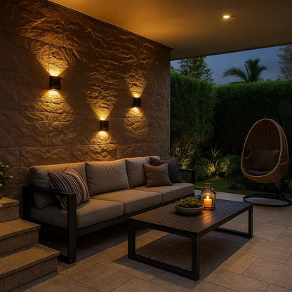 Applique Murale Extérieur Solaire - Lueur Nocturne | SolarBeam -  |   Delvanie