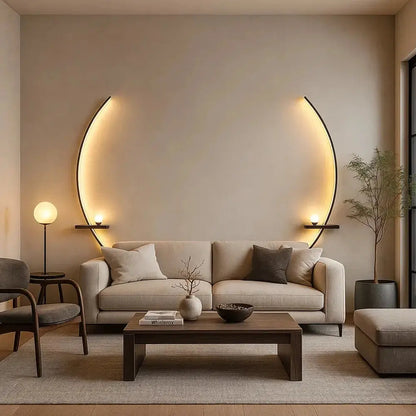 Applique Murale Led - Rayures Lumineuses Modernes | Raylume -  |   Delvanie