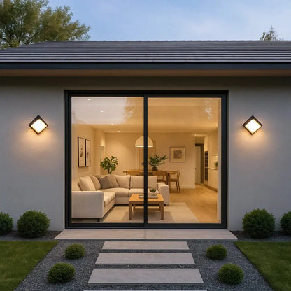 Applique murale exterieur cube - Lumière Angulaire | Bravion -  |   Delvanie