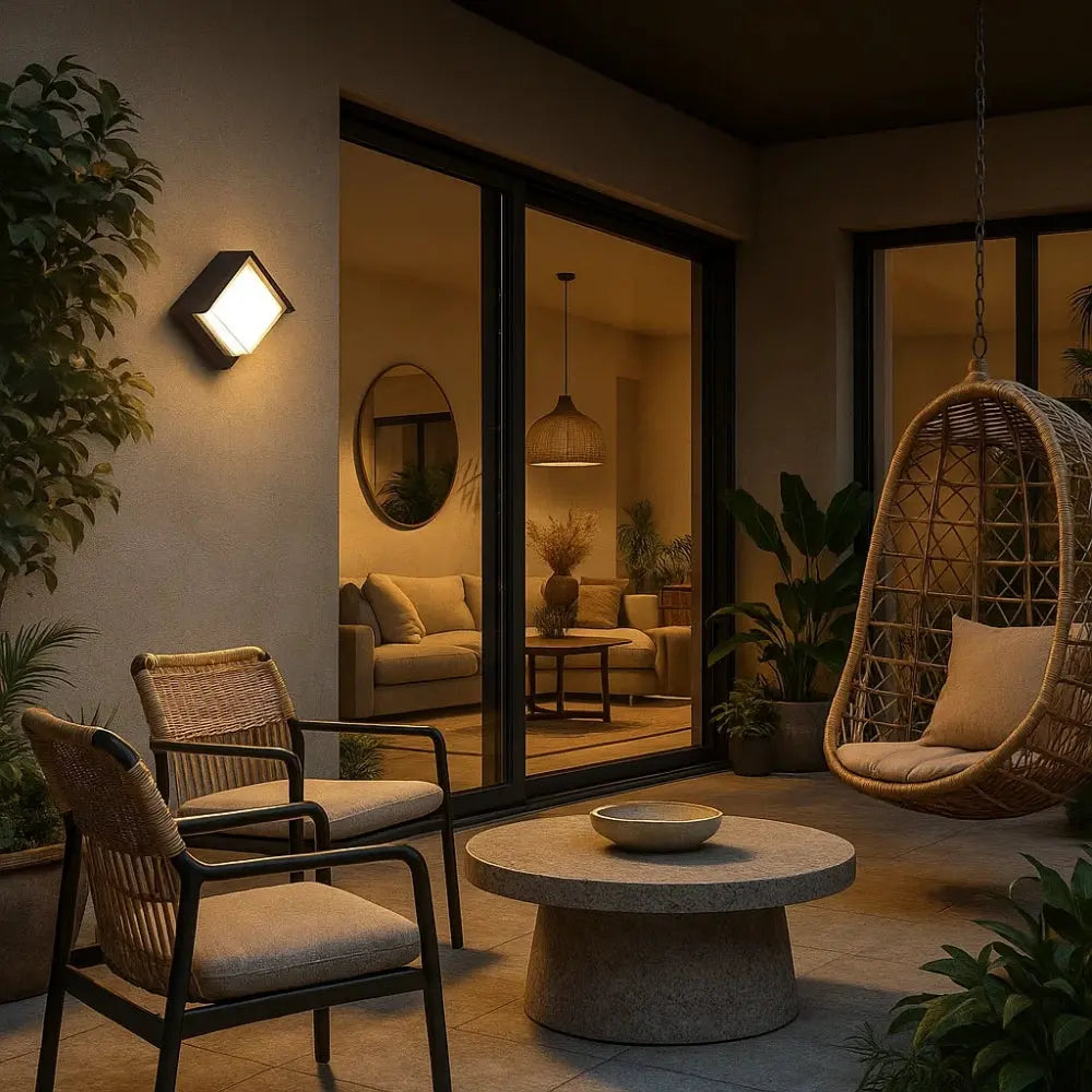 Applique murale exterieur cube - Lumière Angulaire | Bravion -  |   Delvanie