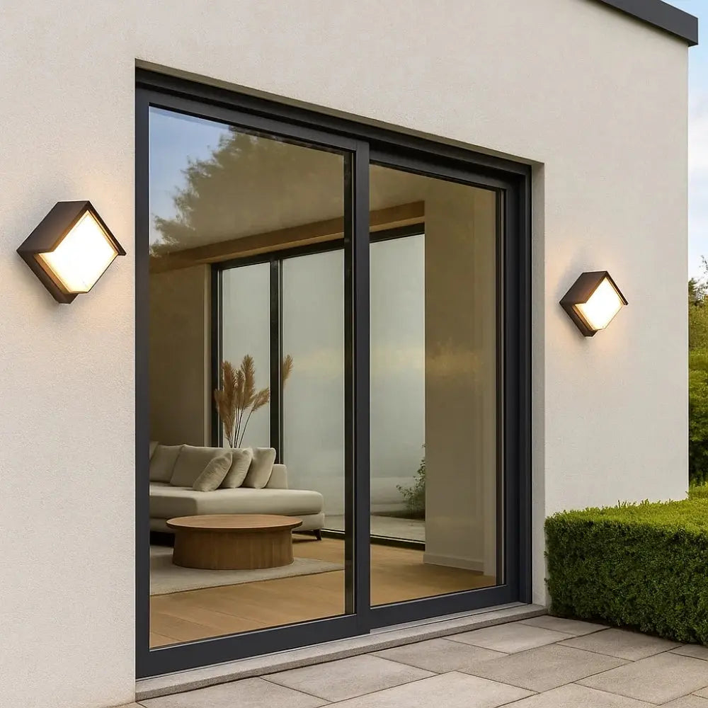 Applique murale exterieur cube - Lumière Angulaire | Bravion -  |   Delvanie