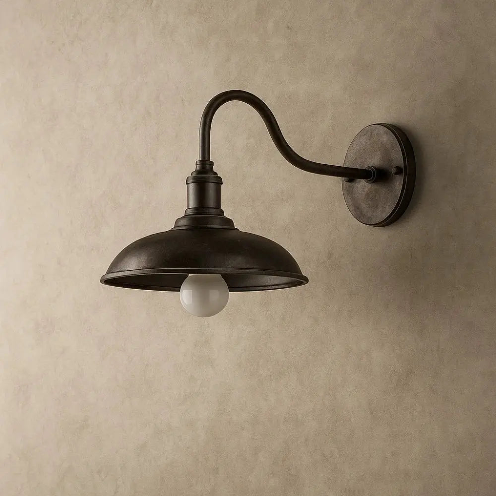 Applique Luminaire Industrielle - Atelier Vintage | Steelix - Argent Antique / 29 x 23cm |   Delvanie