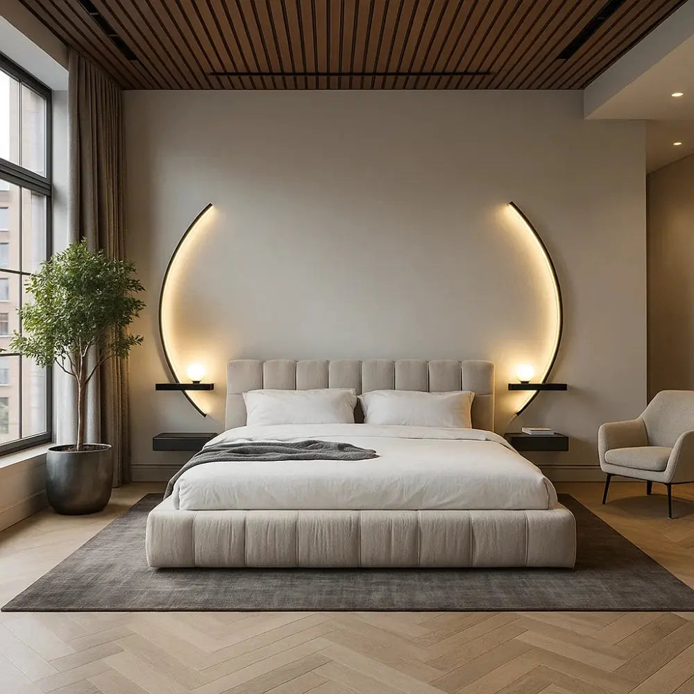 Applique Murale Led - Rayures Lumineuses Modernes | Raylume -  |   Delvanie