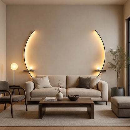 Applique Murale Led - Rayures Lumineuses Modernes | Raylume -  |   Delvanie