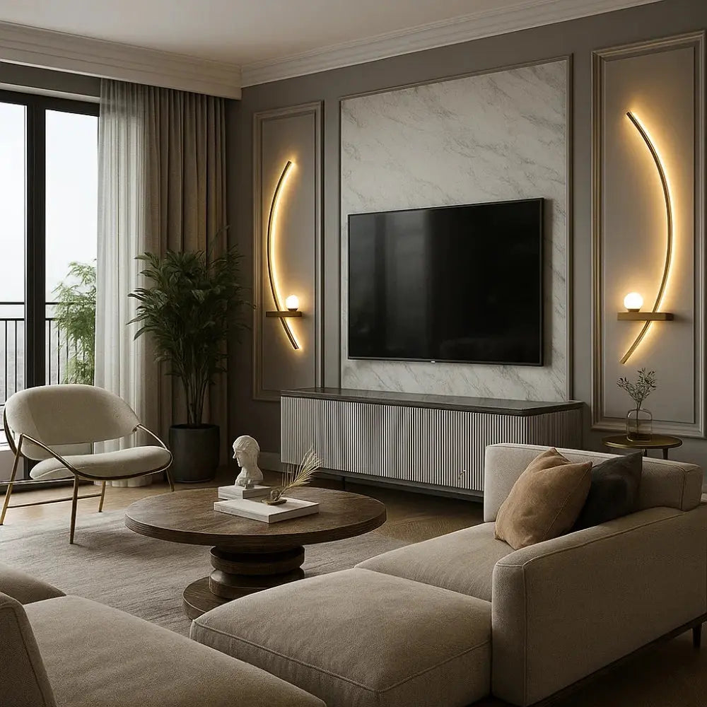 Applique Murale Led - Rayures Lumineuses Modernes | Raylume -  |   Delvanie