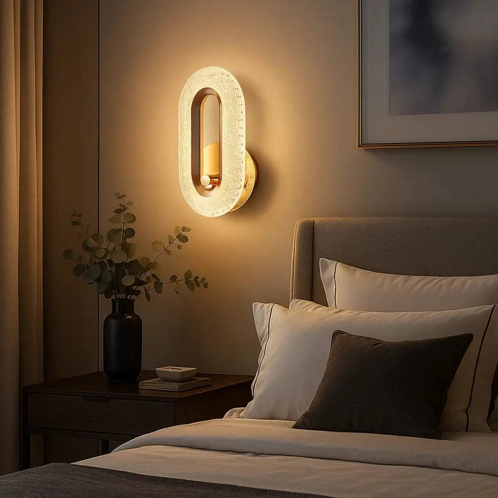 Applique Murale Interieure Led - Halo Acrylique Diffus | Acrynea -  |   Delvanie