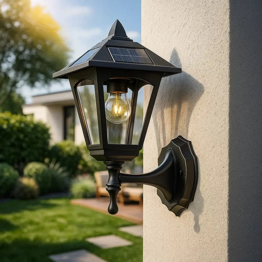 Applique Murale Solaire Exterieur - Halo Solaire Géométrique | Solaryne -  |   Delvanie