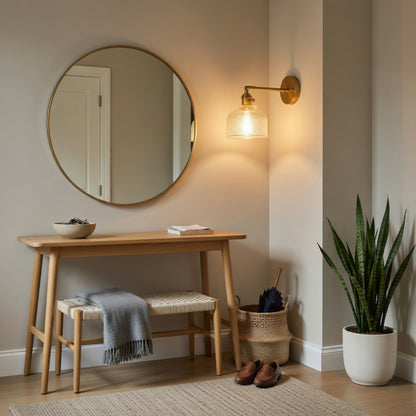 Wandlamp Glas - Gouden Retro Helderheid | Verréa