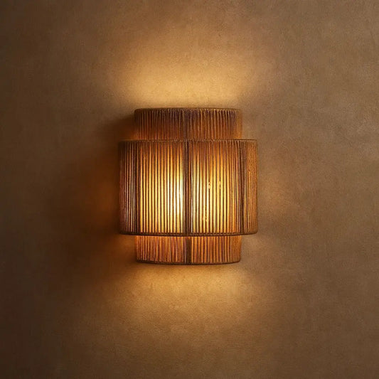 Applique Murale Intérieur - Corde Bohème Tressée | Cordalya - Couleur tri |   Delvanie