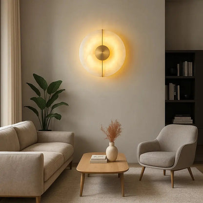 Applique Murale Marbre - Éclat Albâtre Luxueux | Marbélia -  |   Delvanie