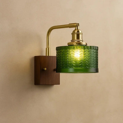 Applique Murale En Verre - Verre Vert Canopée | Sylverra - Vert |   Delvanie