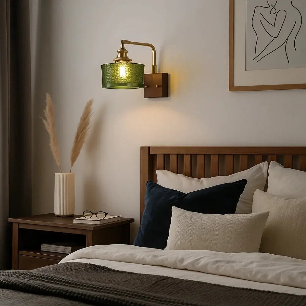 Applique Murale En Verre - Verre Vert Canopée | Sylverra -  |   Delvanie