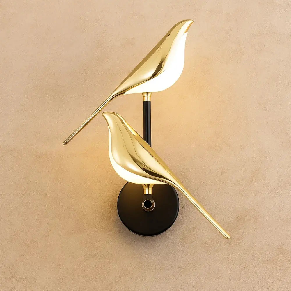 Applique Murale Design - Lueur Perchée | Birella - Double |   Delvanie