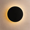 Applique Murale Ronde - Lueur Orbital | Viora - Noir / Ø 20cm |   Delvanie