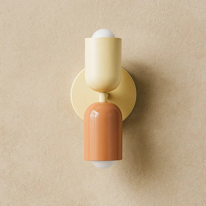 Applique Murale Colorée - Macaron Nordik | Luméo - Blanc rose / Blanc chaud (2700-3500K) |   Delvanie