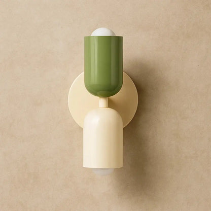 Applique Murale Colorée - Macaron Nordik | Luméo - Blanc Vert / Blanc chaud (2700-3500K) |   Delvanie