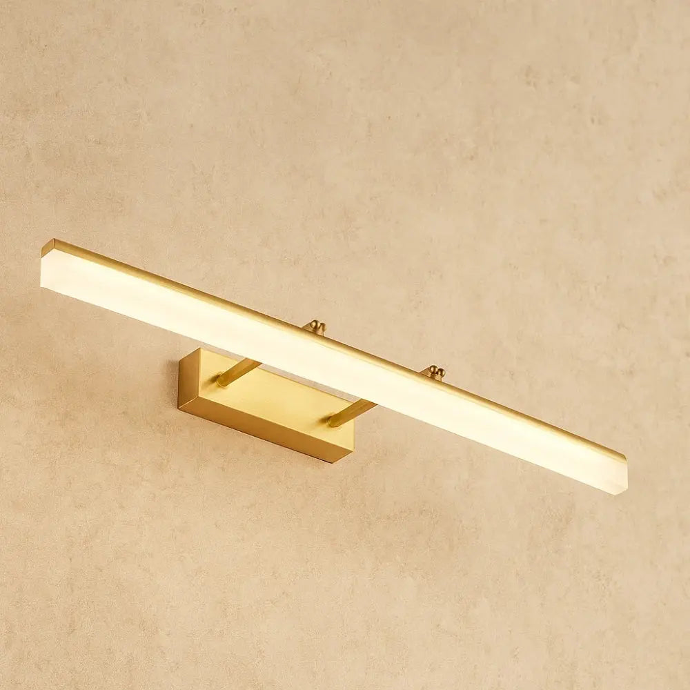 Applique Murale Salle de Bain - Ambiance Raffinée | Solira - Or / 12w 50cm |   Delvanie