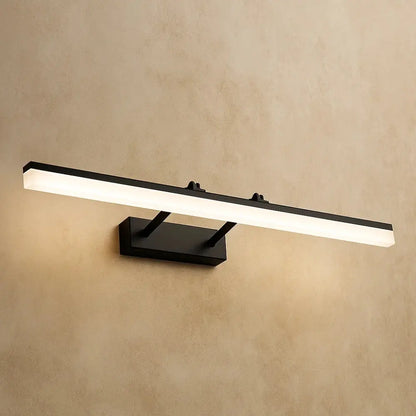 Applique Murale Salle de Bain - Ambiance Raffinée | Solira - Noir / 12 W 50 cm |   Delvanie