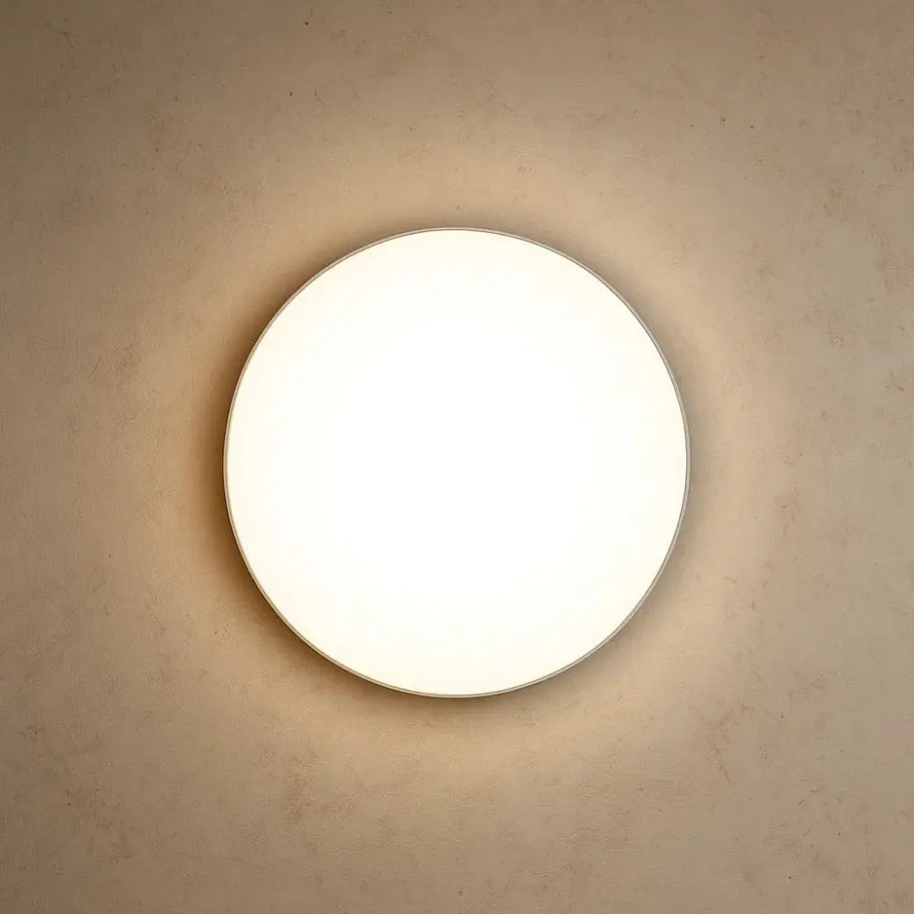 Applique Luminaire - Éclat Minimaliste | Nuvia - Ultra-mince Rond |   Delvanie
