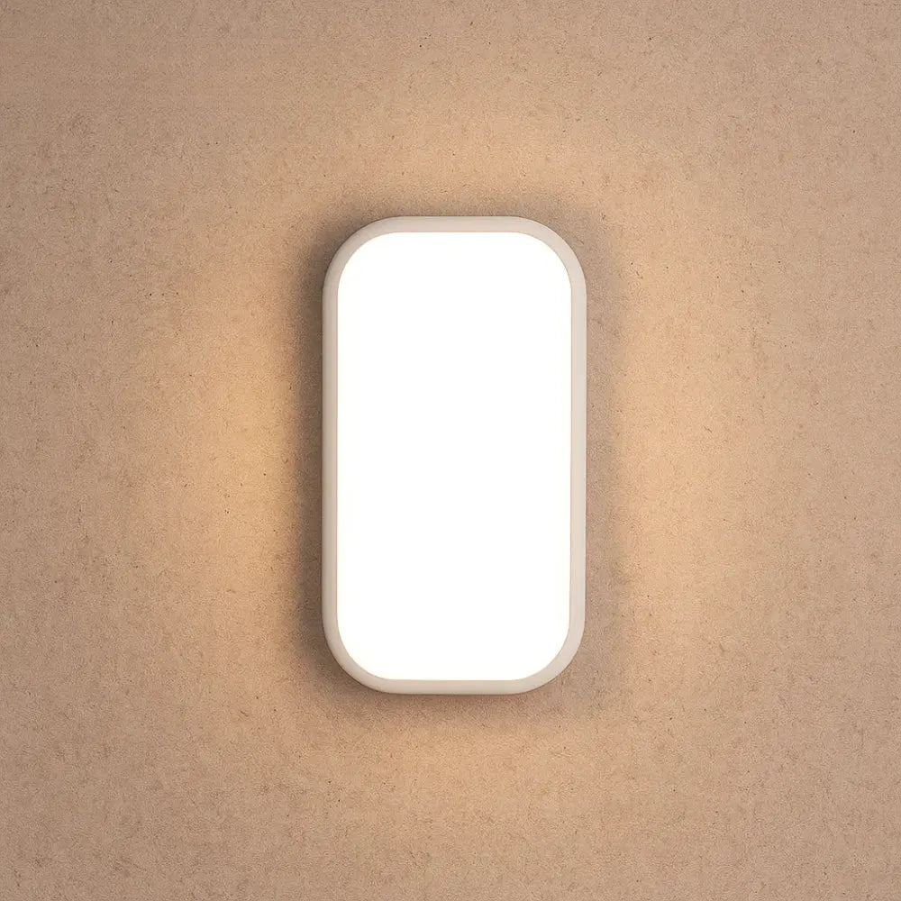 Applique Luminaire - Éclat Minimaliste | Nuvia - Rectangle arrondi |   Delvanie