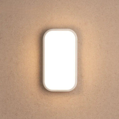 Applique Luminaire - Éclat Minimaliste | Nuvia - Rectangle arrondi |   Delvanie