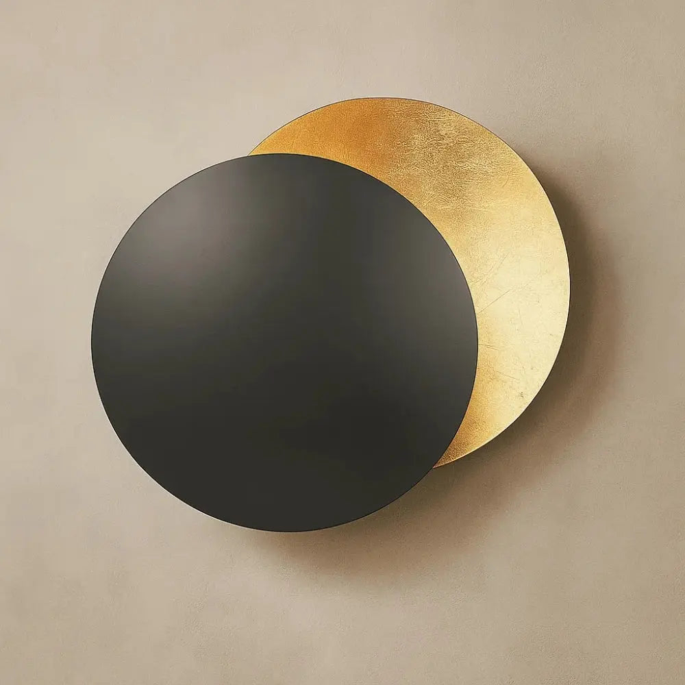 Applique Luminaire Eclipse - Système Solaire | Orbita - Or/Noir / 25cm |   Delvanie