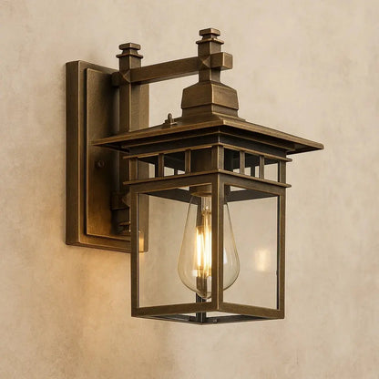 Lampe Murale Exterieur - Lanterne Royale | Alvernis - Bronze / Ø 29 cm x 38 cm |   Delvanie