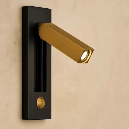 Applique Murale Industrielle - Design Raffiné | Steelis - Carré / Doré |   Delvanie