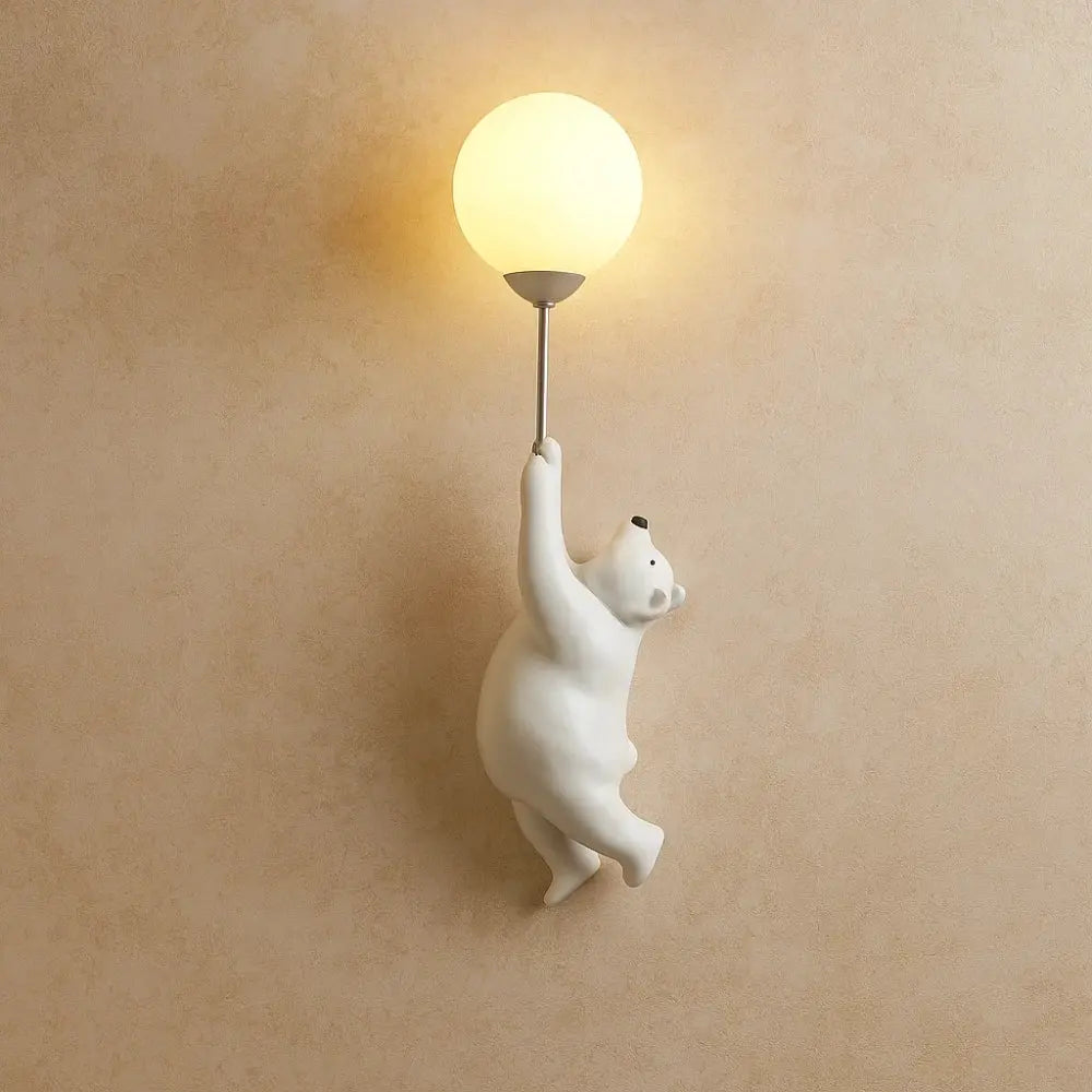 Applique Murale Enfant - Rêve de Lune | Softlight - Côté Ours Blanc |   Delvanie