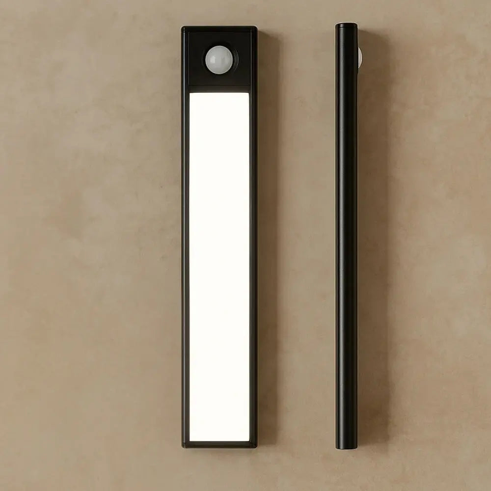 Applique Murale avec Detecteur de Mouvement - | Virotech - Noir - 3 in 1 / 60 cm |   Delvanie