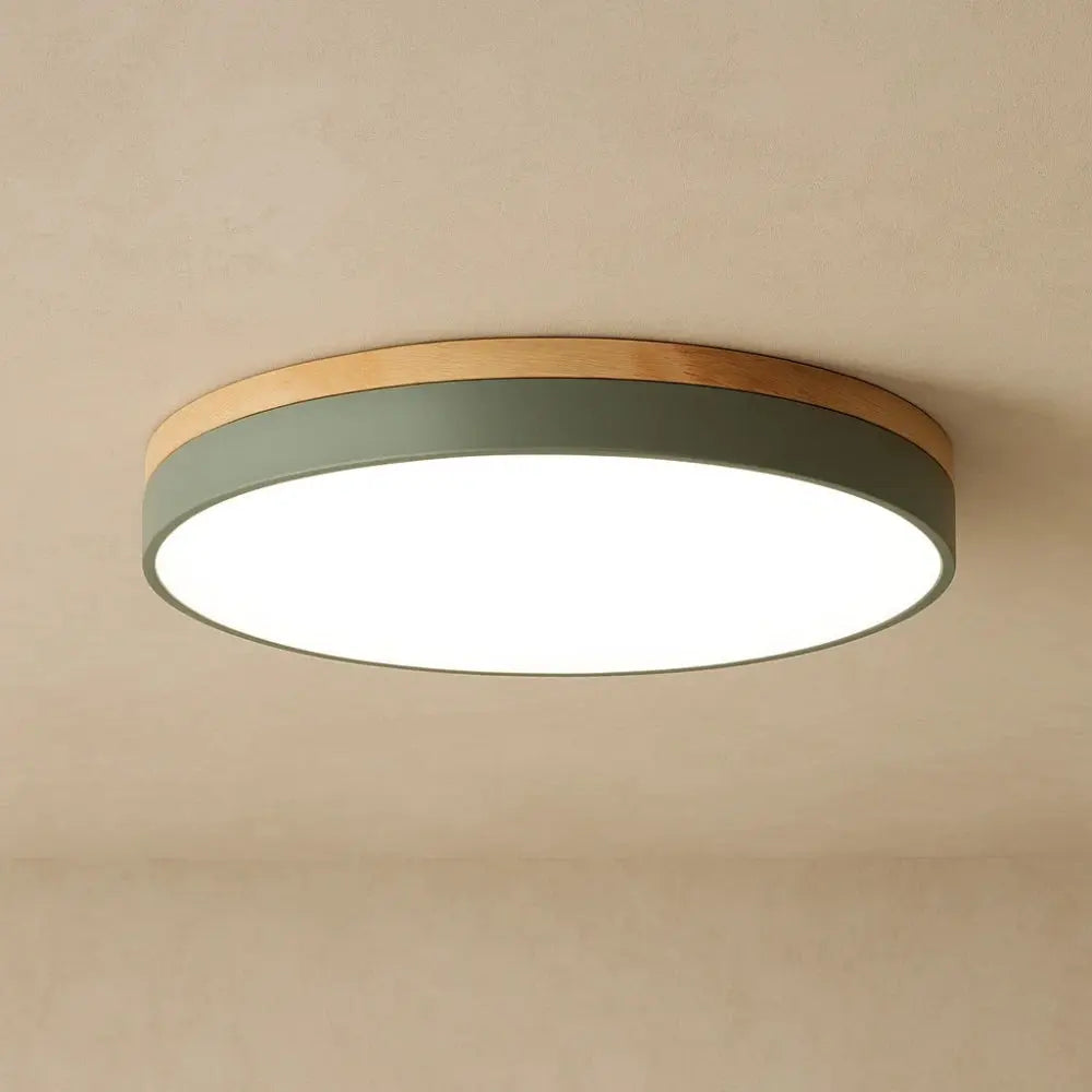 Plafonnier LED - Halo Naturel | Solvyn - Vert / 50cm |   Delvanie